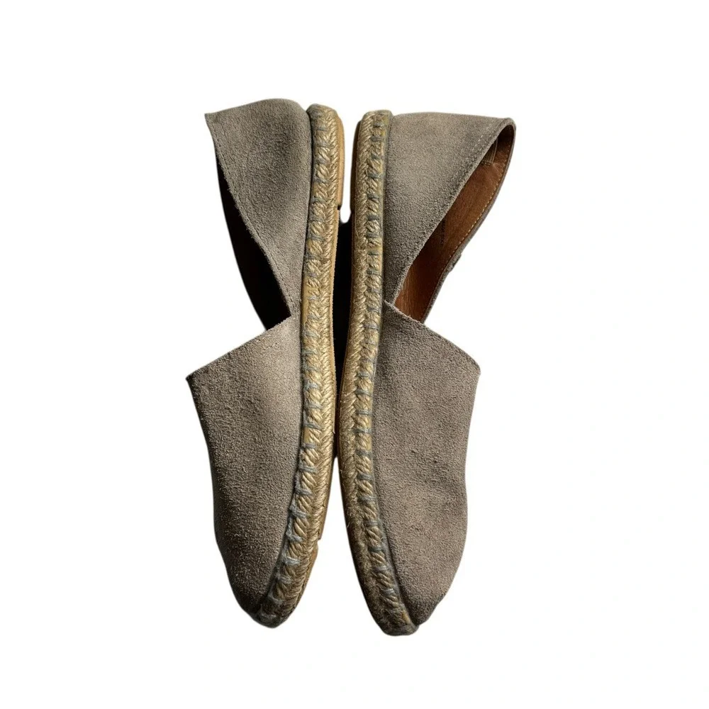 Verbenas Carmen Serraje Suede Leather Flat Espadrilles Slip On Shoes Womens 38